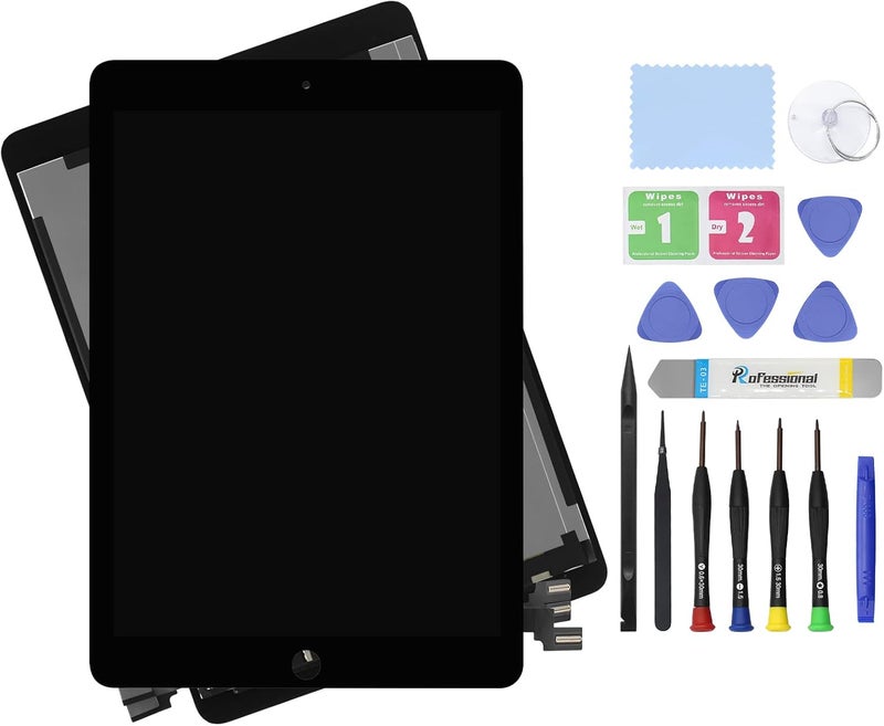 ARUISIFX استبدال شاشة LCD بحجم 9.7 بوصة لجهاز iPad Pro 2016 A1673 A1674 A1675 مجموعة إصلاح متميزة - (أسود) - Image 1